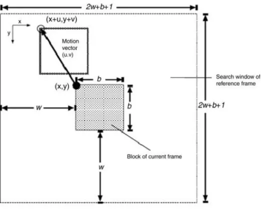 Gambar 2.9 Gambaran Umum Metode Block Matching berbasis area (Metkar and 
