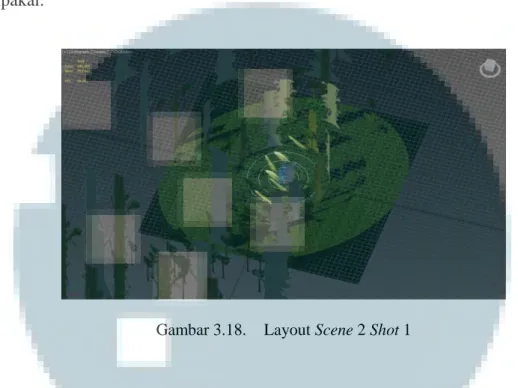 Gambar 3.18.  Layout Scene 2 Shot 1 