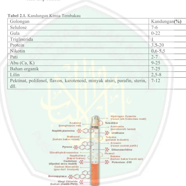 Tabel 2.1. Kandungan Kimia Tembakau