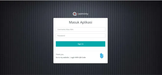 Gambar 1 Login 