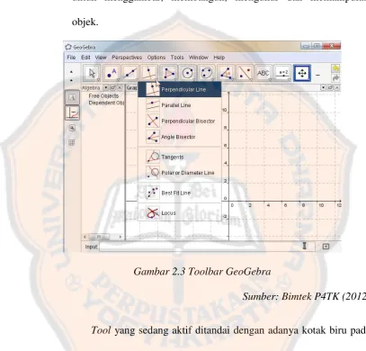 Gambar 2.3 Toolbar GeoGebra 