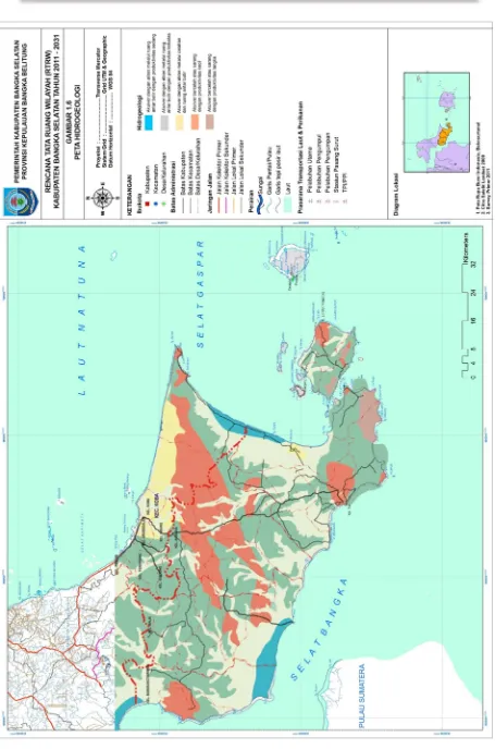 Gambar 2.4 Peta Hidrogeologi Wilayah Bangka Selatan 