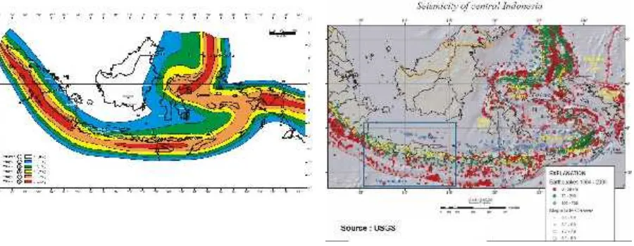 Gambar 2. 4 Peta Sebaran Gempa