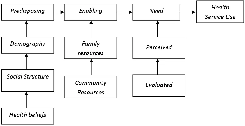 Gambar 2.1 Model Pemanfaatan Pelayanan Kesehatan  