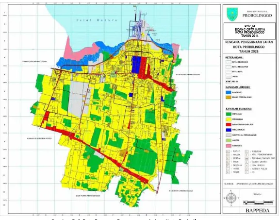 Gambar 5. 2 Peta Rencana Penggunaan Lahan Kota Probolinggo