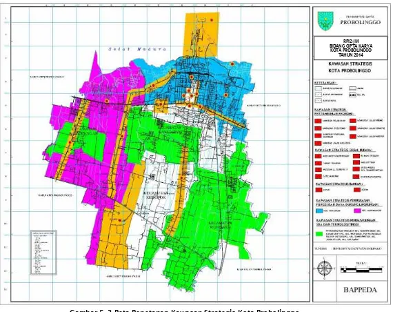 Gambar 5. 3 Peta Penetapan Kawasan Strategis Kota Probolinggo