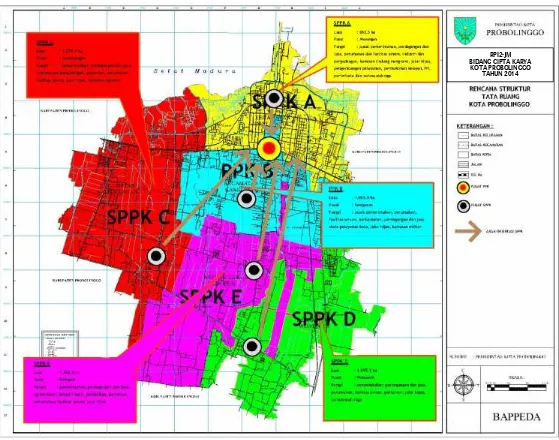 Gambar 5. 1 Peta Struktur Ruang Kota Probolinggo