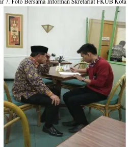 Gambar 8. Foto Saat Wawancara Kepada Ketua FKUB Kota Medan  