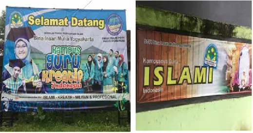 Gambar 3: Poster iklan kampus Bina Insan Mulia, Yogyakarta.