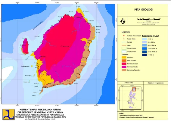 Gambar 4.3 : Peta Geologi Kab. Pulau Morotai 