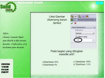 Gambar 4 Tampilan Menu Molding Tes 