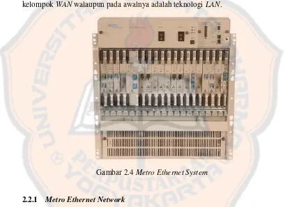 Gambar 2.4 Metro Ethernet System  