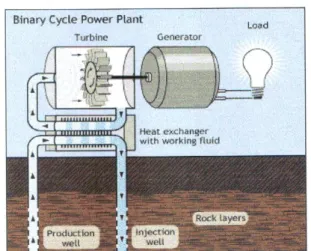 Gambar 6. Binary cycle power plant 