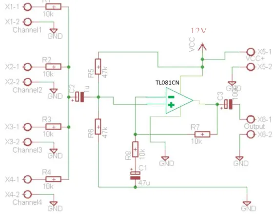 Gambar 3.9 Rangkaian Mixer 