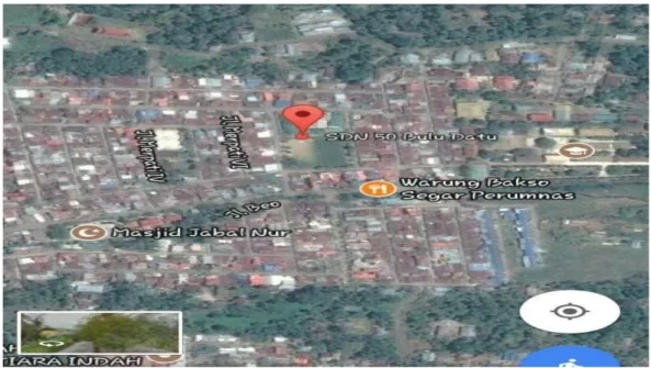 Gambar 3.1 Peta Google Maps Lokasi SDN 50 Bulu’ Datu Kota Palopo 