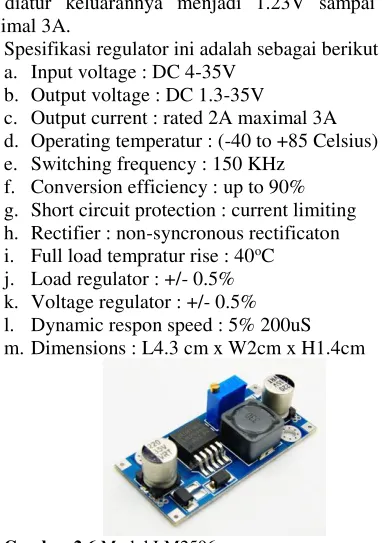 Gambar 2.6 Modul LM2596 