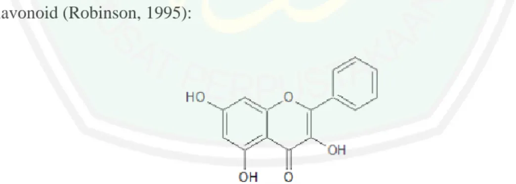 Gambar 2.3 Struktur dasar flavonoid 