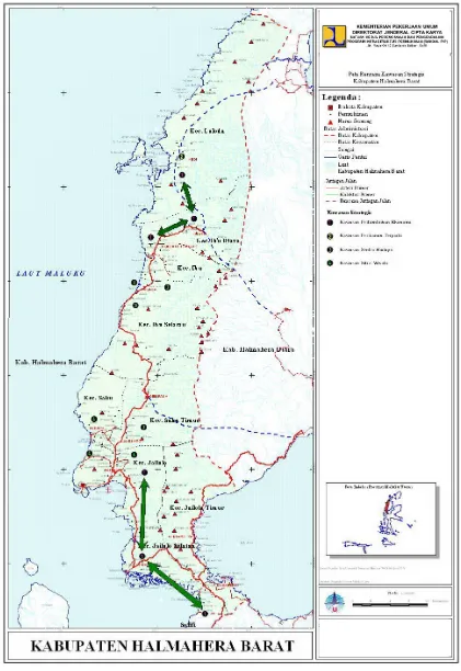 Gambar 5.1. Kawasan Strategis Kabupaten Halmahera Barat (Sumber : RTRW Kab. Halmahera Barat) 