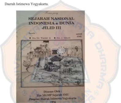 Gambar 2. Sampul Luar buku Pelajaran Sejarah berjudul Sejarah Nasional Indonesia & Dunia Jilid 