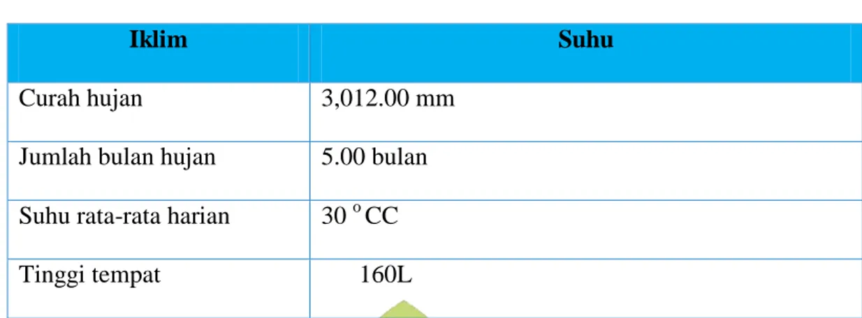 Tabel V  Monografi iklim 