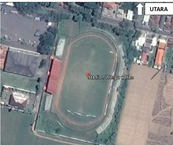 Gambar 1.  Kudus Sumber: Site Plan Kawasan Stadion Wergu Wetan Kabupaten https://www.google.co.id/maps/place/stadion+Wergu+wetan/ 