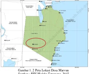 Gambar 1. 2 Peta Lokasi Desa Marvun 