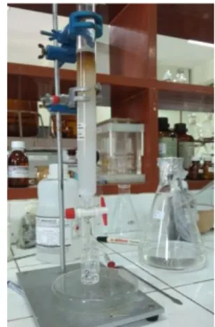 Gambar 2. Kromatografi kolom 