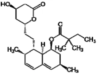 Gambar 1. Struktur Simvastatin 
