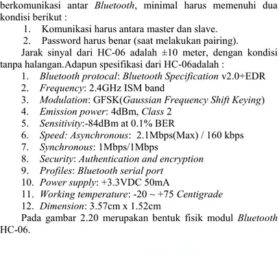 Gambar 2.20  Bluetooth HC-06  2.8 Router 