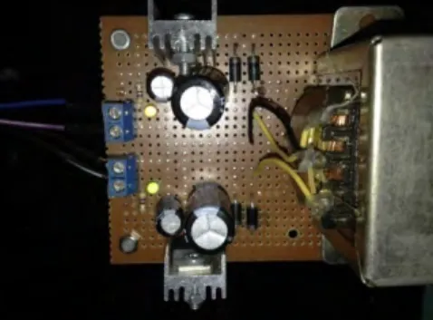 Gambar 3.8 Rangkaian Power Supply pada Dote PCB  3.3.2  Perancangan Skematik Mikrokontroler Arduino  