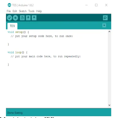 Gambar 2.3 Jendela Arduino IDE 