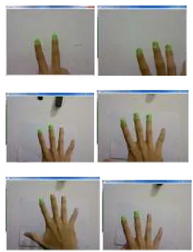 Gambar 4.3: Percobaan dengan jari berjumlah lebih dari 1. 