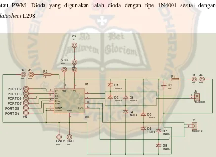 Gambar 3.9. Rangkaian Driver Motor 