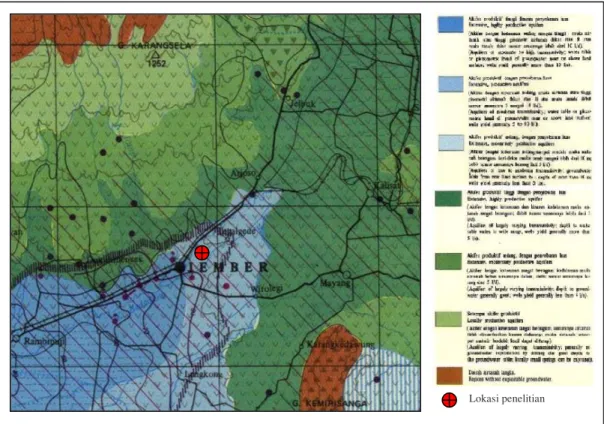 Gambar  4  Peta Hidrogeologi Lokasi Penelitian 