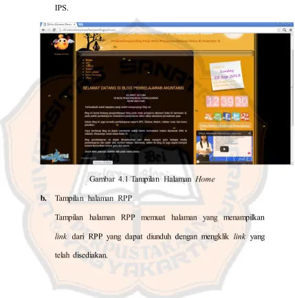 Gambar 4.1 Tampilan Halaman Home 