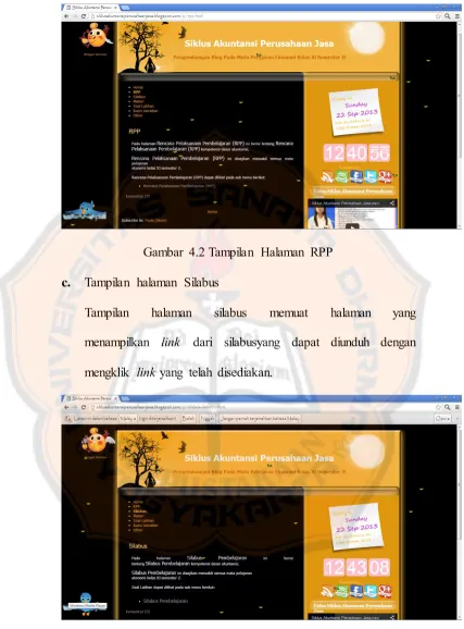 Gambar 4.2 Tampilan Halaman RPP 