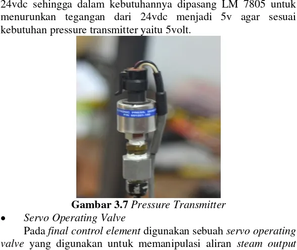 Gambar 3.7  Pressure Transmitter 