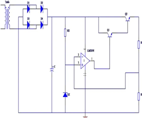 Gambar 4. Rangkaian pengendali motor  d)   Power Supply 