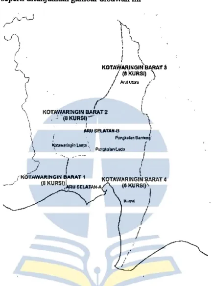 Gambar 4.1 Peta Wilayah Daerah Pemilihan Kabupaten Kotawaringin Barat 