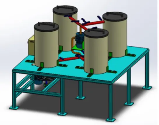 Gambar 4. Desain reaktor sistem batch  untuk produksi biodiesel 