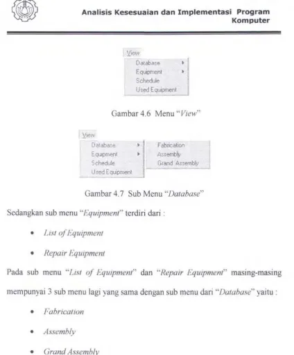 Gambar 4.6 Menu "View" l ' 