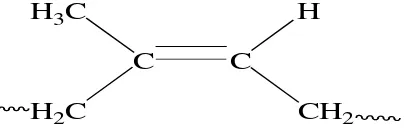 Gambar 2.5.  Struktur ruang cis 1-4 poliisoprena 
