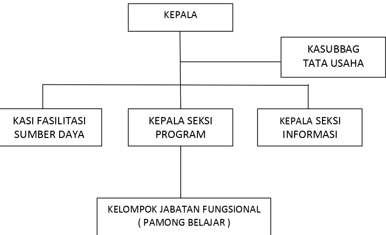 Gambar 1 : Struktur Organaisasi BP PNFI Regional I Medan  