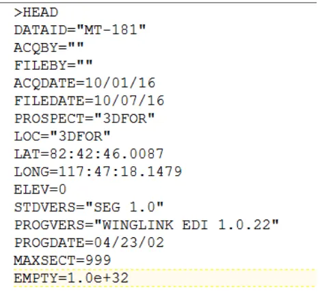 Gambar 3. 2 Contoh header data file extension .edi