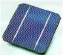 Gambar 2.3  Sel Fotovoltaik Monocrystal Silicon Sumber : (Rizal & Handjarinto M.Sc, 2008) 