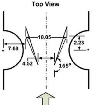 Gambar 3.2  Geometri fin (Joardar & Jacobi, 2008) 