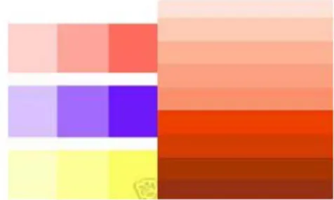 Gambar 9 Warna monokromatik 