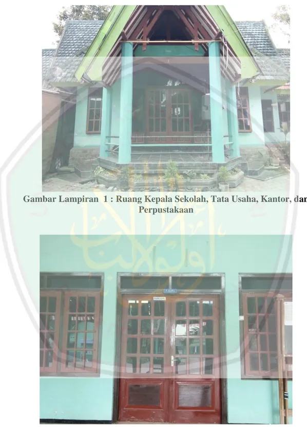 Gambar Lampiran  1 : Ruang Kepala Sekolah, Tata Usaha, Kantor, dan  Perpustakaan 