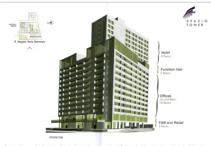 Gambar 1.1 : 3D proyek SPAZIO TOWER 2 