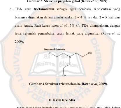 Gambar 3. Struktur propilen glikol (Rowe et al, 2009). 